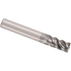 Seco - 25mm, 4 Flute, Single End, Solid Carbide, Corner Chamfer End Mill - 125mm OAL, 48° Helix, Right Hand Flute, 52mm LOC, Right Hand Cut - A1 Tooling