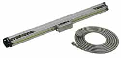 Mitutoyo - 16" Max Measuring Range, 1 µm Resolution, 23" Scale Length, Electromagnetic DRO Linear Scale - 5 µm Accuracy, IP67, 3,500' Cable Length, 0 to 45°C, Series AT715 - A1 Tooling