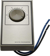 White-Rodgers - 40 to 85°F, Heat Only, Line Voltage Wall Thermostat - 120 to 277 Volts, SPST Switch - A1 Tooling