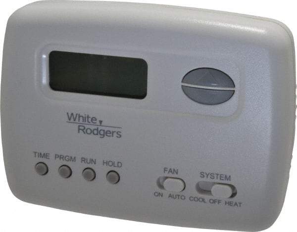 White-Rodgers - 45 to 99°F, 1 Heat, 1 Cool, Economy Digital Single Stage Battery Powered Thermostat - mV to 30 Volts, Electronic Switching Switch - A1 Tooling