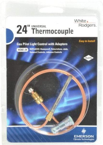 White-Rodgers - 24" Lead Length Universal Replacement HVAC Thermocouple - Universal Connection - A1 Tooling