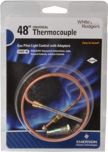 White-Rodgers - 48" Lead Length Universal Replacement HVAC Thermocouple - Universal Connection - A1 Tooling