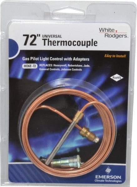 White-Rodgers - 72" Lead Length Universal Replacement HVAC Thermocouple - Universal Connection - A1 Tooling