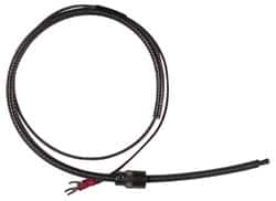 Thermo Electric - 32 to 900°F, J Universal Temp, Thermocouple Probe - 2 Ft. Cable Length, Stripped Ends with Spade Lugs, 1/4 Inch Probe Sheath Length, 1 Sec Response Time - A1 Tooling