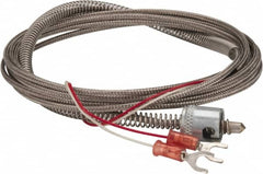 Thermo Electric - 32 to 900°F, J Universal Temp, Thermocouple Probe - 9-1/2 Ft. Cable Length, Stripped Ends with Spade Lugs, 1/4 Inch Probe Sheath Length, 1 Sec Response Time - A1 Tooling