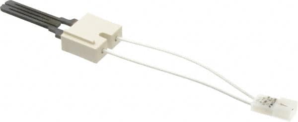 White-Rodgers - 120 VAC, 5 Amp, Two Terminal Receptacle with .093" Male Pins Connection, Silicon Carbide Hot Surface Ignitor - 9" Lead Length, For Use with Gas Burner - A1 Tooling