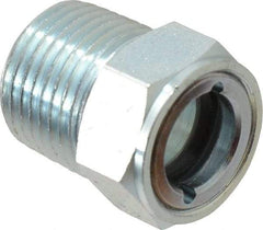 Trico - 1" Sight Diam, 1/2" Thread, 1-3/32" OAL, Viewport Sight Glass & Flow Sight - 7/8" Hex Head, Without Baffle - A1 Tooling