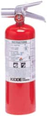 Kidde - 5 Lb, 5-B:C Rated, Halotron Fire Extinguisher - 4-1/4" Diam x 15-1/4" High, 100 psi, 15' Discharge in 9 sec, Steel Cylinder - A1 Tooling