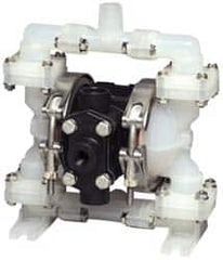 SandPIPER - 1/4" NPT, Nonmetallic, Air Operated Diaphragm Pump - Santoprene Diaphragm, Conductive Acetal Housing - A1 Tooling