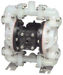 SandPIPER - 1/2" NPT, Nonmetallic, Air Operated Diaphragm Pump - Santoprene Diaphragm, Polypropylene Housing - A1 Tooling