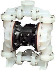 SandPIPER - 1" NPT, Nonmetallic, Air Operated Diaphragm Pump - Santoprene Diaphragm, Polypropylene Housing - A1 Tooling