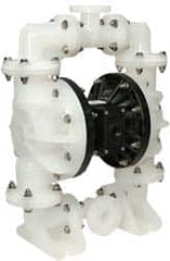 SandPIPER - 1-1/2" NPT, Nonmetallic, Air Operated Diaphragm Pump - PTFE Diaphragm, Polypropylene Housing - A1 Tooling