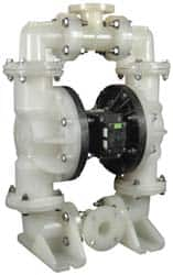 SandPIPER - 2" NPT, Nonmetallic, Air Operated Diaphragm Pump - PTFE Diaphragm, Polypropylene Housing - A1 Tooling