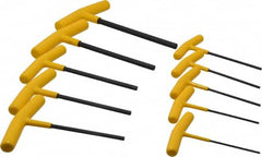 Bondhus - 10 Piece T-Handle Hex Key Set - Hex Range 3/32 to 3/8", Protanium High Torque Steel - A1 Tooling