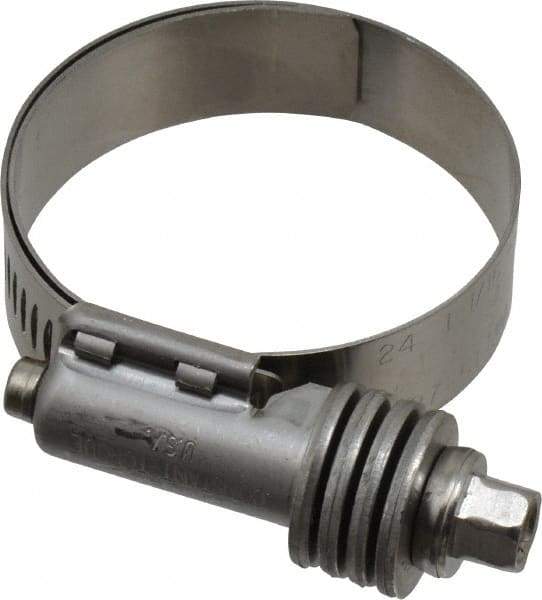 IDEAL TRIDON - Stainless Steel Auto-Adjustable Worm Drive Clamp - 1/2" Wide x 1/2" Thick, 1-1/16" Hose, 1-1/16 to 2" Diam - A1 Tooling