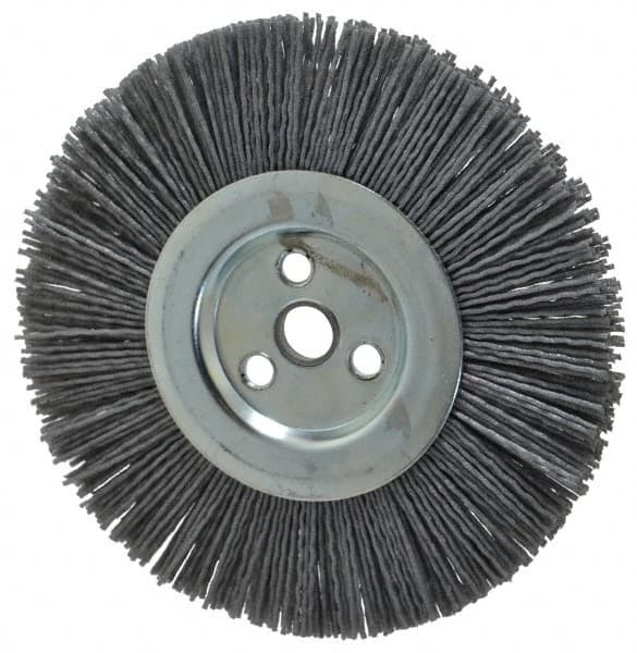 Dico - 6" OD, 5/8" Arbor Hole, Crimped Nylon Wheel Brush - 3/8" Face Width - A1 Tooling