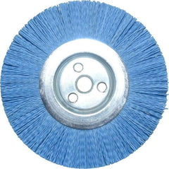 Dico - 6" OD, 5/8" Arbor Hole, Crimped Nylon Wheel Brush - 3/8" Face Width - A1 Tooling