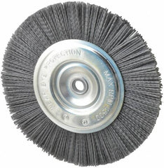 Dico - 8" OD, 5/8" Arbor Hole, Crimped Nylon Wheel Brush - 3/8" Face Width - A1 Tooling