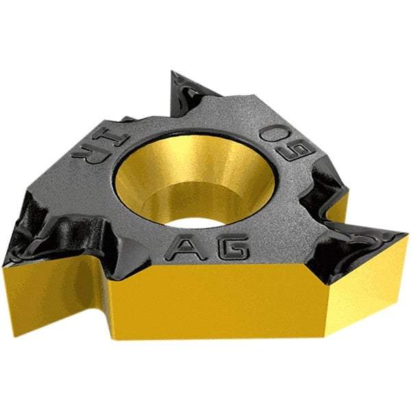 Iscar - 16IR Internal Right Hand 16 Partial Profile 60° Laydown Threading Insert - Grade IC228, TiCN/TiN Coated Carbide, 9.52mm Inscribed Circle - A1 Tooling