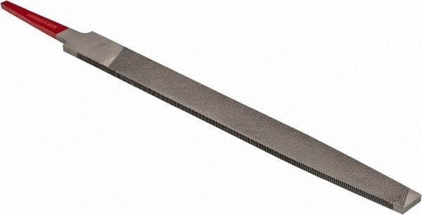 Simonds File - 6" Long, Smooth Cut, Flat American-Pattern File - Double Cut, Tang - A1 Tooling