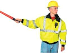 OccuNomix - Size L General Purpose & High Visibility Jacket - Yellow, Polyester, Zipper, Snaps Closure, 39 to 43" Chest - A1 Tooling