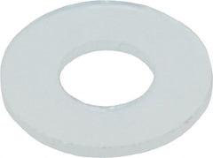 5″ Screw Standard Flat Washer: Nylon, Uncoated 0.145″ ID, 1/4″ OD, 0.013″ Thick