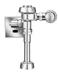 Sloan Valve Co. - 1-1/4" Spud Coupling, 3/4" Pipe, Urinal Automatic Flush Valve - Handle Opening, 3.5 Gal per Flush, Metal Cover, Powered by Electrical Line with 24 Volt Step Down Transformer - A1 Tooling