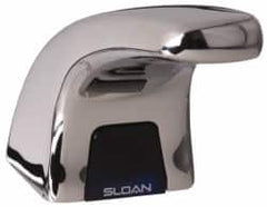 Sloan Valve Co. - Chrome Single Hole Pedestal Electronic & Sensor Faucet without Mixer - Powered by 6 VAC, Standard Spout - A1 Tooling