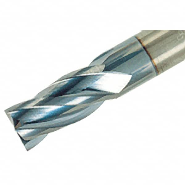 Iscar - 0.313", 0.81" LOC, 5/16" Shank Diam, 2-1/2" OAL, 4 Flute, Solid Carbide Square End Mill - Single End, TiAlN Finish, Spiral Flute, 30° Helix, Right Hand Cut, Right Hand Flute - A1 Tooling