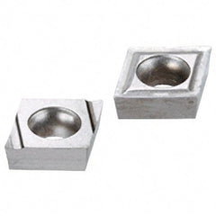 Iscar - CCGT2-0 Grade IC30N Carbide Turning Insert - Uncoated, 80° Diamond, 1/4" Inscr Circle, 3/32" Thick, 0.0079" Corner Radius - A1 Tooling