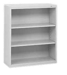 Tennsco - 3 Shelf, 40" High x 34-1/2" Wide Bookcase - 13-1/2" Deep, Steel, Putty - A1 Tooling