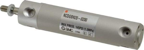 SMC PNEUMATICS - 3/4" Bore Double Acting Air Cylinder - 1/8 Port, 1/4-28 Rod Thread, 140 Max psi, 40 to 140°F - A1 Tooling