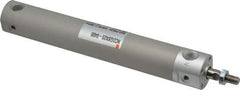 SMC PNEUMATICS - 3/4" Bore Double Acting Air Cylinder - 1/8 Port, 1/4-28 Rod Thread, 140 Max psi, 40 to 140°F - A1 Tooling