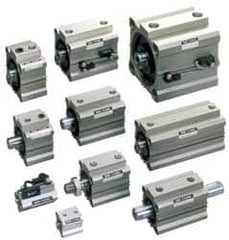 SMC PNEUMATICS - 3/4" Stroke x 3-1/4" Bore Double Acting Air Cylinder - 3/8 Port, 5/8-18 Rod Thread, 145 Max psi, 15 to 160°F - A1 Tooling