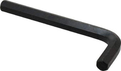 Value Collection - 7/16" Hex, Short Arm, Hex Key - 4-21/32" OAL, Alloy Steel, Inch System of Measurement - A1 Tooling