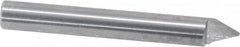 Onsrud - 60° Incl Angle, 1/4" Shank Diam, 2" OAL, 0.04" Cut Diam, Conical Engraving Cutter - 1/2" LOC, 0.04" Tip Diam, 1 Flute, Right Hand Cut, Solid Carbide, Uncoated - A1 Tooling