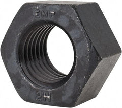 Value Collection - 1-3/8 - 6 UNC Steel Right Hand Heavy Hex Nut - 2-3/16" Across Flats, 1-11/32" High, Uncoated, 2B Class of Fit - A1 Tooling