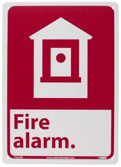 NMC - Fire Alarm, Plastic Fire Sign - 10" Wide x 14" High - A1 Tooling