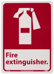 NMC - Fire Extinguisher, Plastic Fire Sign - 10" Wide x 14" High - A1 Tooling