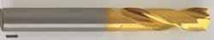 Guhring - 13/32" 140° Spiral Flute Solid Carbide Screw Machine Drill Bit - TiN Finish, Right Hand Cut, 43mm Flute Length, 89mm OAL, SU Point, Straight Shank - A1 Tooling