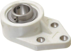 Value Collection - 1" ID, 1-3/8" OAL x 4-9/16" OAH 3 Bolt Flange Mounted Bearing - 1,764 Lb Static Cap, 3,147 Lb Dyn Cap, 1-5/8" Btw Mnt Hole Ctrs, Stainless Steel - A1 Tooling