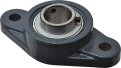 Value Collection - 1" ID, 2-11/16" OAW x 5-1/8" OAL x 2-11/16" OAH 2-Bolt High Temperature Flange Bearing - 1,740 Lb Static Cap, 3,100 Lb Dyn Cap, 3.891" Btw Mnt Hole Ctrs, 5/8" Base-to-Ctr Ht, Cast Iron - A1 Tooling