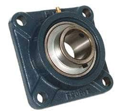 Value Collection - 1-15/16" ID, 5-5/8" OAW x 5-5/8" OAL x 5-5/8" OAH 4-Bolt High Temperature Flange Bearing - 5,120 Lb Static Cap, 7,700 Lb Dyn Cap, 4-3/8" Btw Mnt Hole Ctrs, 55/64" Base-to-Ctr Ht, Cast Iron - A1 Tooling