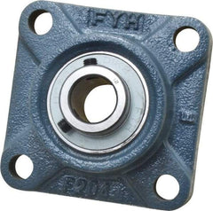 Value Collection - 3/4" ID, 3-3/8" OAW x 3-3/8" OAL x 3-3/8" OAH 4-Bolt High Temperature Flange Bearing - 1,650 Lb Static Cap, 2,830 Lb Dyn Cap, 2-1/2" Btw Mnt Hole Ctrs, 19/32" Base-to-Ctr Ht, Cast Iron - A1 Tooling