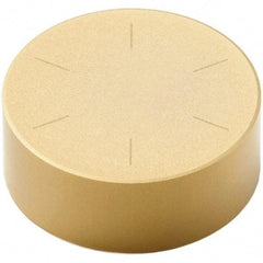 Seco - RNMN32 Grade CBN300P PCBN Turning Insert - TiAlN/TiN Finish, Round, 3/8" Inscr Circle, 1/8" Thick - A1 Tooling