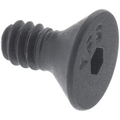 Made in USA - M12x1.75 Metric Coarse Hex Socket Drive, 90° Flat Head Socket Cap Screw - Grade 10.9 Alloy Steel, Black Oxide Finish, Fully Threaded, 45mm Length Under Head - A1 Tooling