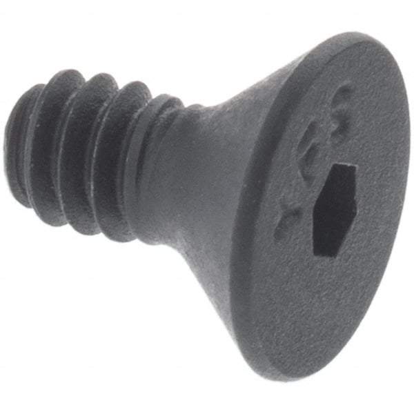 Value Collection - 1/2-13 UNC Hex Socket Drive, Flat Screw - Alloy Steel, Black Oxide Finish, Partially Threaded, 4" OAL - A1 Tooling