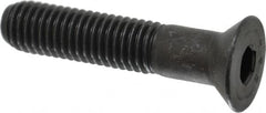 Value Collection - 1/2-13 UNC Hex Socket Drive, 82° Flat Screw - Alloy Steel, Black Oxide Finish, Partially Threaded, 2-1/2" OAL - A1 Tooling