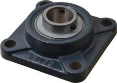 Value Collection - 1-1/8" ID, 4-1/4" OAW x 4-1/4" OAL x 4-1/4" OAH 4-Bolt High Temperature Flange Bearing - 2,500 Lb Static Cap, 4,300 Lb Dyn Cap, 3-1/4" Btw Mnt Hole Ctrs, 45/64" Base-to-Ctr Ht, Cast Iron - A1 Tooling