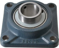 Value Collection - 1-1/2" ID, 5-1/8" OAW x 5-1/8" OAL x 5-1/8" OAH 4-Bolt High Temperature Flange Bearing - 4,000 Lb Static Cap, 6,400 Lb Dyn Cap, 4" Btw Mnt Hole Ctrs, 53/64" Base-to-Ctr Ht, Cast Iron - A1 Tooling